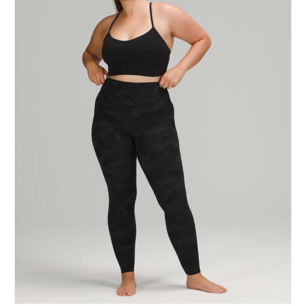 Lululemon Align Pant 28" Heritage 365 Camo Deep Coal Multi Size 2